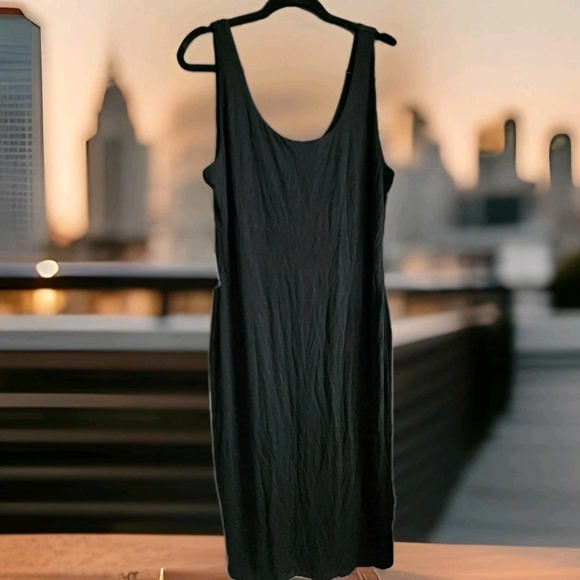 Elegant Black Sleeveless Dress - Picture 1 of 10